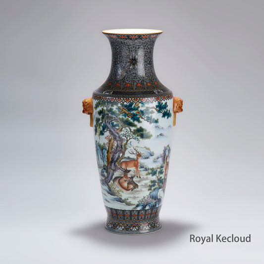 Famille Rose Imperial Porcelain Vase | Qing Dynasty Qianlong Emperor