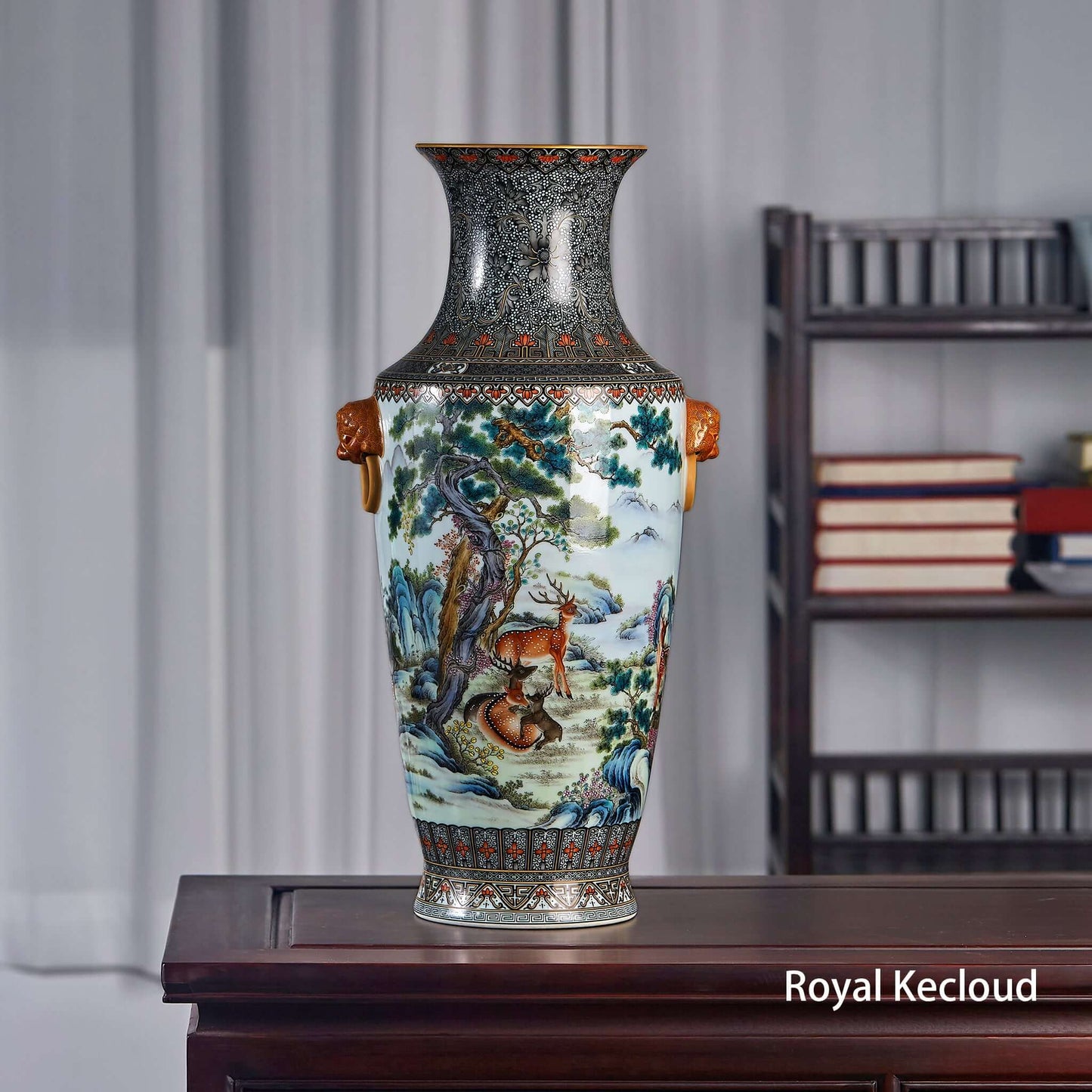 Famille Rose Porcelain Vase showcasing intricate floral motifs and vibrant colors, a masterpiece from the Qing Dynasty.