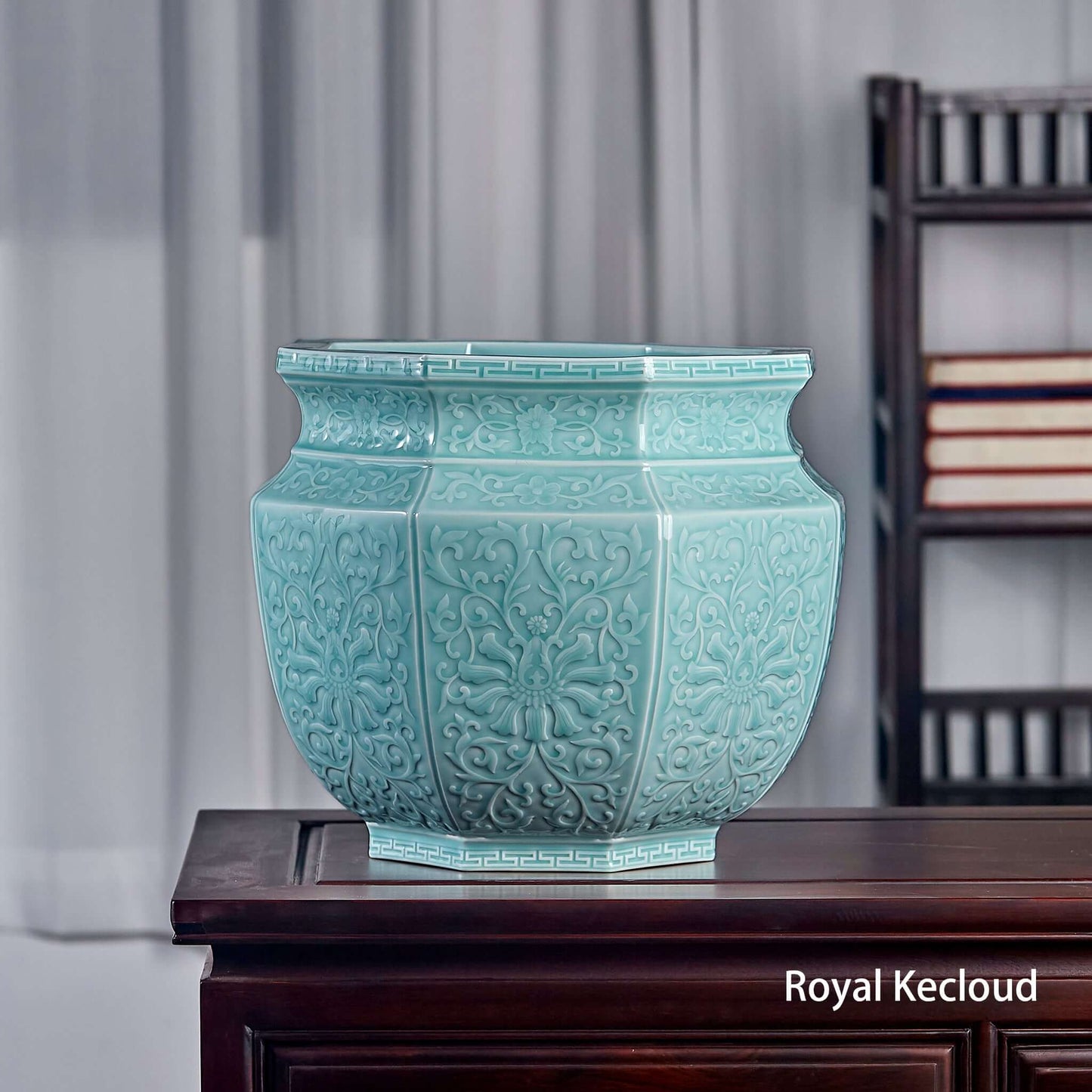 Hexagonal Porcelain Jardinière | Chnese porcelain | Qing Dynasty