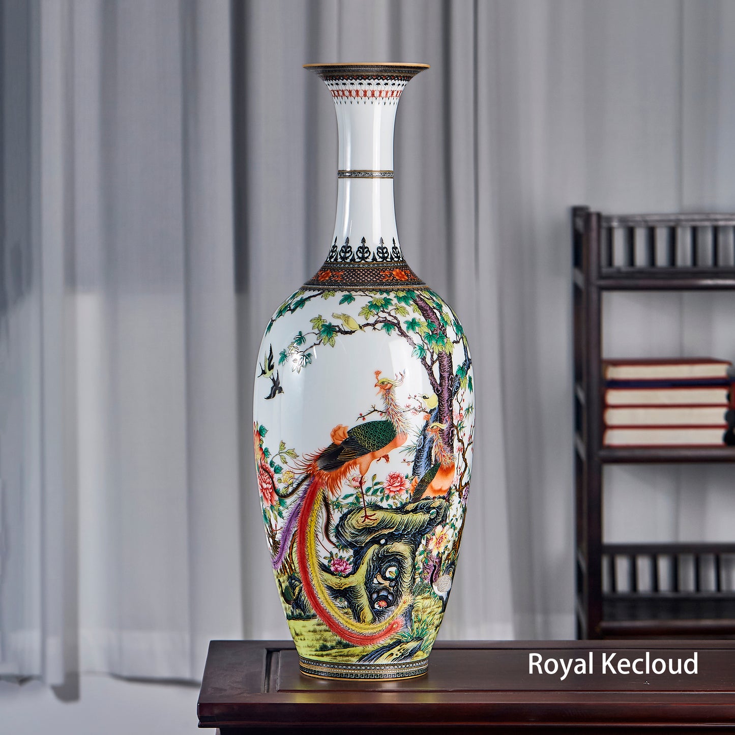 Imperial Porcelain Vase | Emperor Qianlong Large Enamelled ‘Bird & Flowers’ – Qing Dynasty
