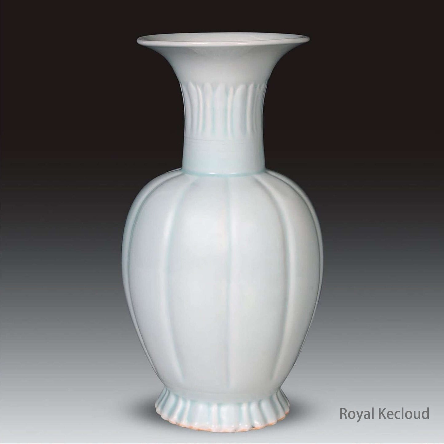 Qingbai Porcelain Vase showcasing soft blue hues and elegant design, inspired by Song Dynasty artistry.
