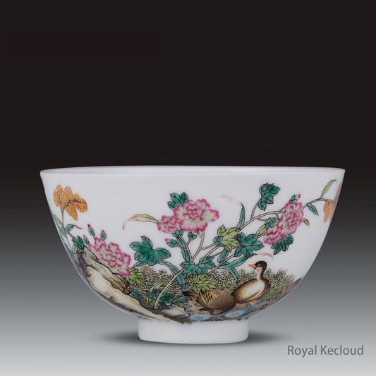 Royal Porcelain Bowl | Qing Dynasty Yongzheng | Painted Enamel ‘Wild Goose’ Bowl