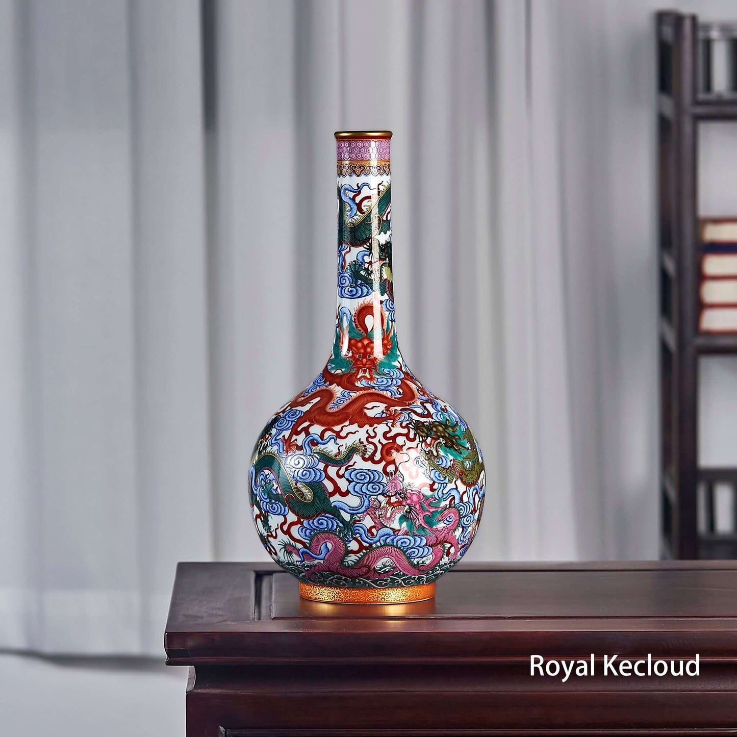 Famille Rose Porcelain Vase | Royal Porcelain Vase | Chinese Porcelain Qing Dynasty Qianlong Emperor