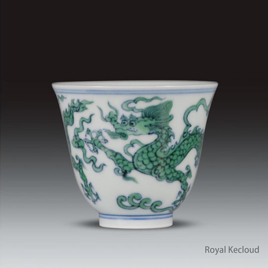Chinese Ancient Royal Ming ChengHua Doucai ‘Dragon' Cup