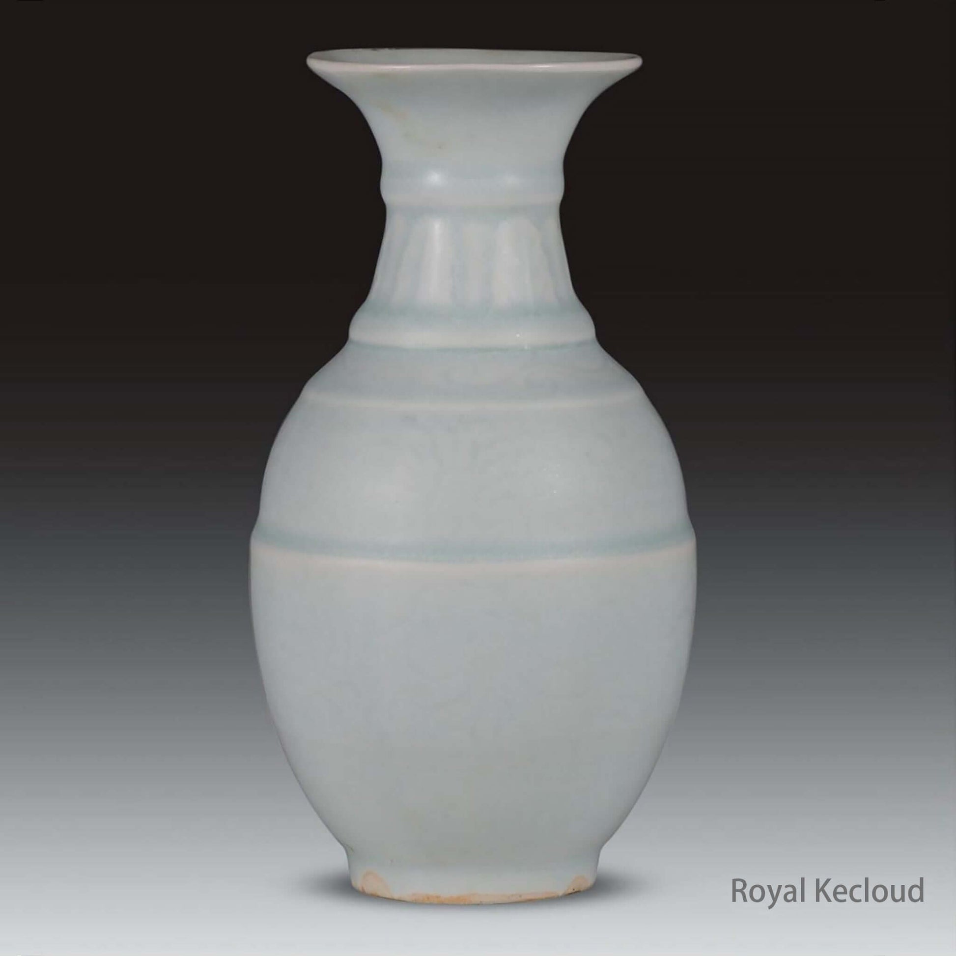 Qingbai Porcelain Vase with translucent pale-blue glaze, reflecting Song Dynasty craftsmanship.